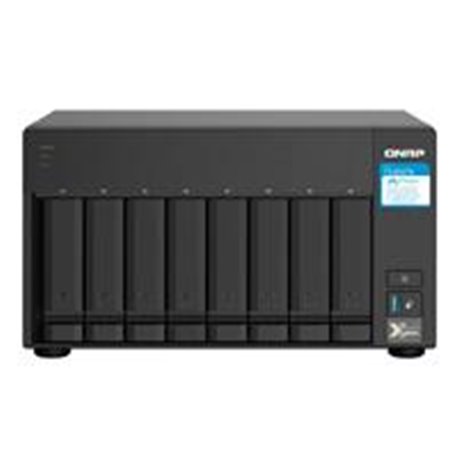 NAS QNAP TS-832PX-4G/ 8 BAHIAS SATA HDD DE 3,5/ NUCLEO CUADRUPLE 1.7GHZ/4GB DDR4 SODIMM AMPLIABLE A 16GB/2 PTO 2,5 GBE /2 PTO 10
