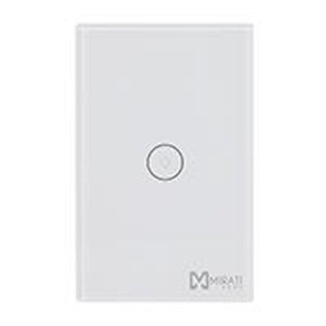 APAGADOR INTELIGENTE DE PARED // MIRATI // WIFI 2.4GHZ // 1 APAGADOR TOUCH // COMPATIBLE CON ANDROID E IOS // FUNCIONA CON ALEXA