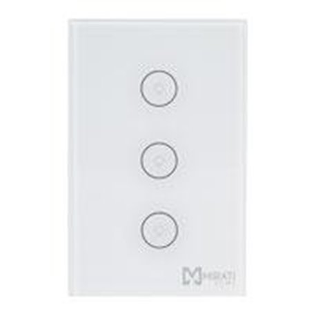 APAGADOR INTELIGENTE DE PARED // MIRATI // WIFI 2.4GHZ // 3 APAGADOR TOUCH // COMPATIBLE CON ANDROID E IOS // FUNCIONA CON ALEXA