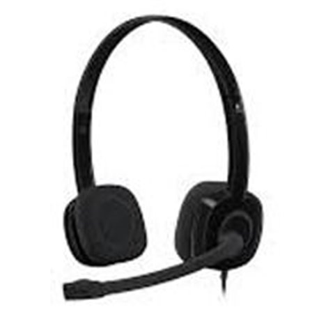 AUDIFONOS CON MICROFONO TIPO DIADEMA LOGITECH H151 COLOR NEGRO ALAMBRICOS UN CONECTOR 3.5 MM PC/ MAC/LINUX/ANDROID