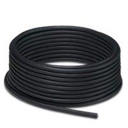 BOBINA CABLE, PHOENIX CONTACT PUR SIN HALOGENOS NEGRO, 3POLOS APANTALLADA 100 M - SAC-3P-100,0-PUR/SH-0,34