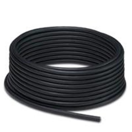 BOBINA CABLE, PHOENIX CONTACT PUR SIN HALOGENOS NEGRO, 3POLOS APANTALLADA 100 M - SAC-3P-100,0-PUR/SH-0,34