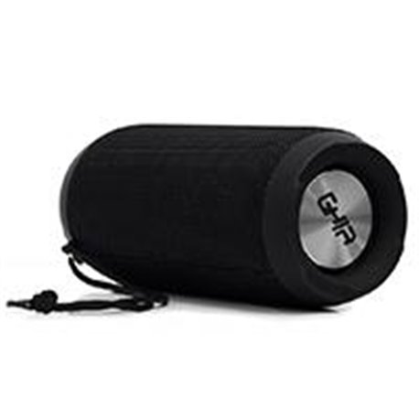 BOCINA BLUETOOTH BX600N GHIA NEGRA RESISTENTE A SALPICADURAS DE AGUA IPX6 /TWS/ 5W X2/ AUX / RADIO FM/ MICRO SD CARD/USB