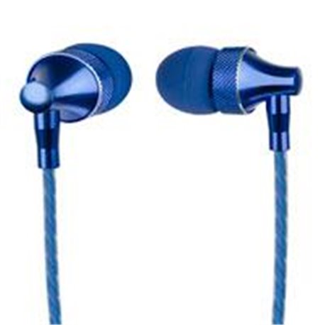 AUDÍFONOS IN-EAR CON MICRÓFONO PERFECT CHOICE STRETTO AZUL