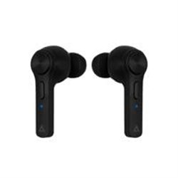 AUDIFONOS IN-EAR BUETOOTH 5.0 ACTECK/TRUE WIRELESS HEAR/MICROFONO/6 HRS USO CONTINUO/ COLOR NEGRO/AC-929745