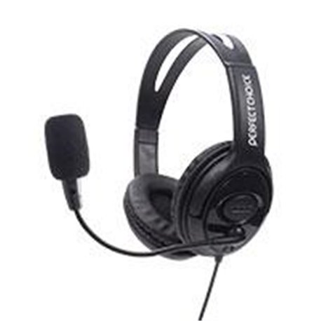 AUDIFONO DIADEMA CON MICROFONO FLEXIBLE USB PERFECT CHOICE NEGRO