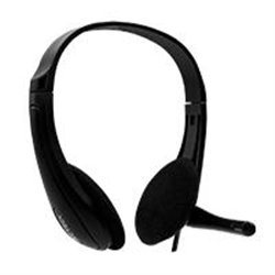 DIADEMA ACTECK DISCOVER HU410  CON MICROFONO /CONEXION USB/ALAMBRICA/ CONTROLADOR DE VOLUMEN/SF20/COLOR NEGRO/AC-932240