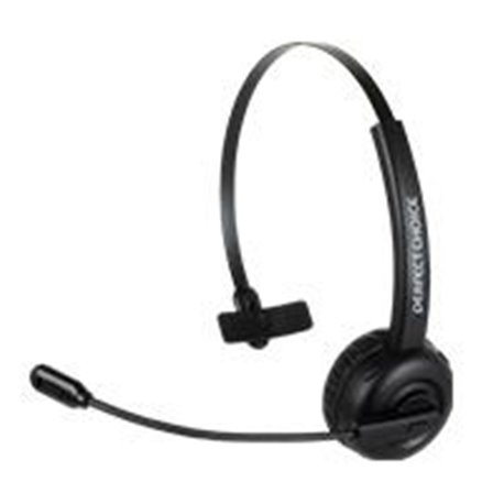 DIADEMA BLUETOOTH MONO CON CANCELACIÓN DE RUIDO PERFECT CHOICE NEGRO