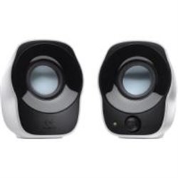BOCINAS LOGITECH Z120 2.0 BLANCA/NEGRA AUDIO POR 3.5 ALIMENTACION USB PC