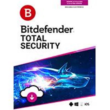 ESD BITDEFENDER TOTAL SECURITY MULTI DISPOSITIVOS  5 USUARIOS / 3 AÑOS (ENTREGA ELECTRONICA)