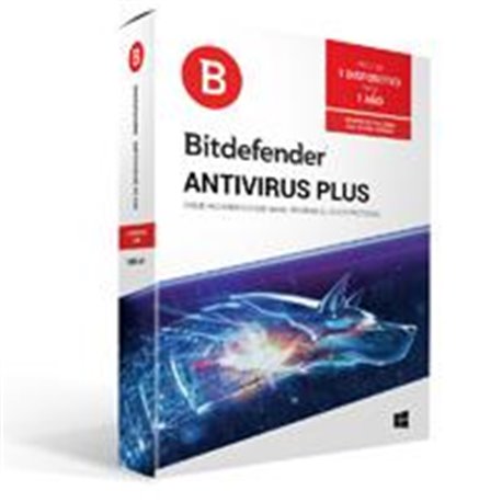 BITDEFENDER ANTIVIRUS PLUS 1 USUARIO 1 AÑO DE VIGENCIA CAJA