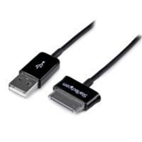 CABLE ADAPTADOR 1M CONECTOR DOCK USB PARA SAMSUNG GALAXY TAB - NEGRO - USB A MACHO - STARTECH.COM MOD. USB2SDC1M