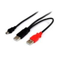 CABLE DE 1.8M USB EN Y PARA DISCOS DUROS EXTERNOS - 2X USB A MACHO A 1X USB MINI B MACHO - STARTECH.COM MOD. USB2HABMY6
