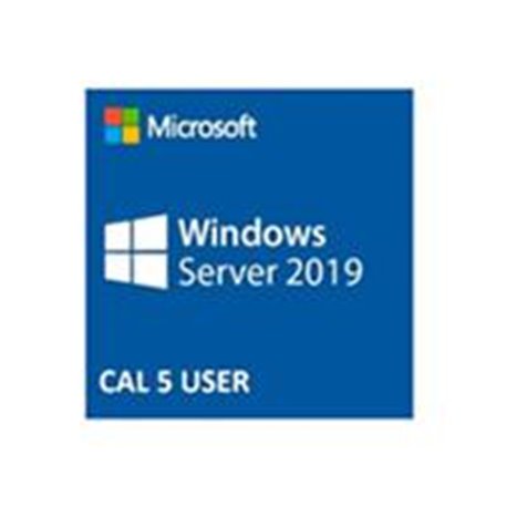 PAQUETE DE 5 CALS PARA USUARIOS LOCALES DE WINDOWS SERVER 2019 ESTANDAR O DATACENTER PARA SERVIDORES DELL VERSION CAJA