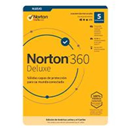 ESD NORTON 360 DELUXE / TOTAL SECURITY/ 5 DISPOSITIVOS/ 1 AÑO/ DESCARGA DIGITAL