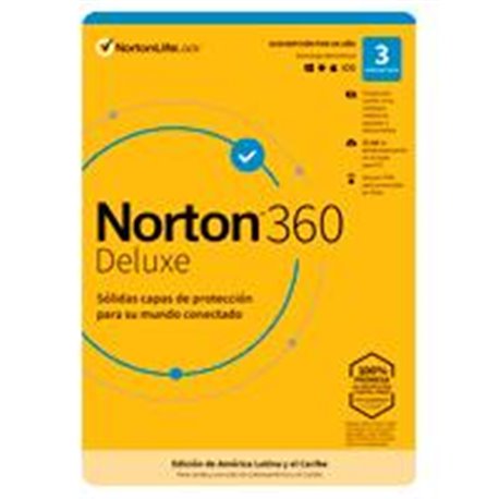 NORTON 360 DELUXE / TOTAL SECURITY 3 DISPOSITIVO 1 AñO (CAJA)