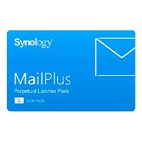 PAQUETE DE LICENCIA DE SYNOLOGY MAILPLUS,  5 LICENCIAS  PARA CUENTAS DE CORREO ELECTRÓNICO / PRODUCTO FISICO