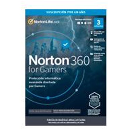 ESD NORTON 360 FOR GAMERS / TOTAL SECURITY/ 3 DISPOSITIVOS/ 1 AÑO/ DESCARGA DIGITAL
