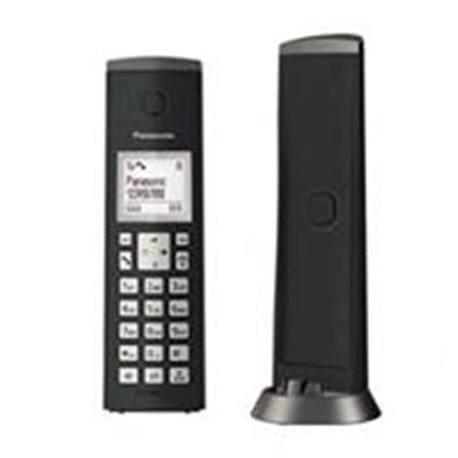 TELEFONO INALAMBRICO PANASONIC KX-TGK210B DECT 120 CANALES CON IDENTIFICADOR DE LLAMADAS NEGRO