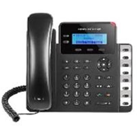 TELFONO IP BASICO GIGABIT DE 2 LNEAS 2 CUENTAS SIP CON 3 TECLAS DE FUNCIN 8 TECLAS DE EXTENSIN BLF Y CONFERENCIA DE 4 VAS POE Y 