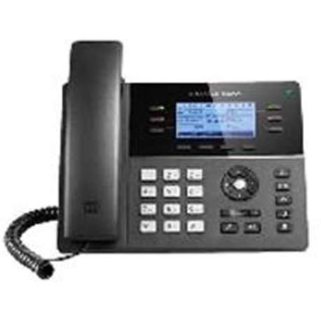 TELFONO IP WIFI GAMA MEDIA DE 6 LNEAS 3 CUENTAS SIP CON 4 TECLAS DE FUNCIN 24 TECLAS DE EXTENSIN BLF DIGITAL AUDIO HD Y CONFEREN