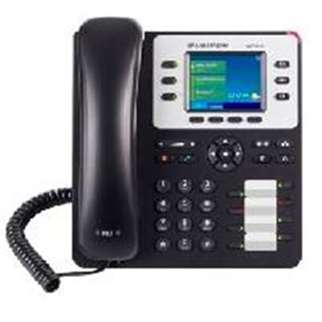 TELFONO IP COLOR GIGABIT DE 3 LNEAS 3 CUENTAS SIP CON 4 TECLAS DE FUNCIN 8 TECLAS DE EXTENSIN BLF Y CONFERENCIA DE 4 VAS POE CON