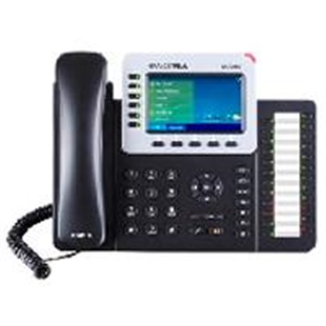 TELFONO IP COLOR GIGABIT PARA 6 LNEAS 6 CUENTAS SIP AUDIO HD BLUETOOTH 2.1 24 TECLAS PROGRAMABLES POE Y FUENTE DE ALIMENTACION I