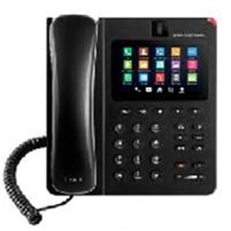 TELEFONO IP ANDROID DE VIDEOCONFERENCIA GIGABIT CON 6 CUENTAS SIPPANTALLA TACTIL CAPACITIVAAUDIO HDWIFIBLUETOOTH.