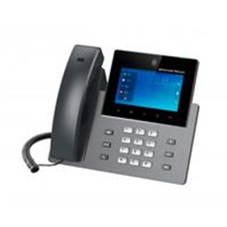 TELEFONO IP ANDROID DE VIDEOCONFERENCIA GIGABIT CON 16 CUENTAS SIP, PANTALLA TACTIL CAPACITIVA 5 PULGADAS, AUDIO HD, WIFI DOBLE 