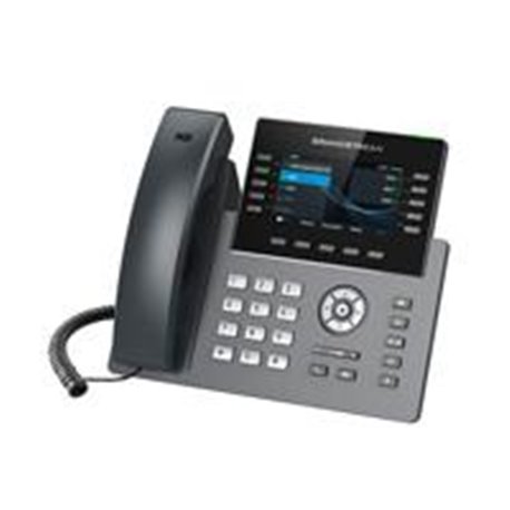 TELEFONO IP 10 LINEAS 16 CUENTAS SIP, DOS PANTALLAS A COLOR, VISTA FRONTAL INTERCAMBIABLE, FIRMWARE DUAL, GESTION CENTRALIZADA, 