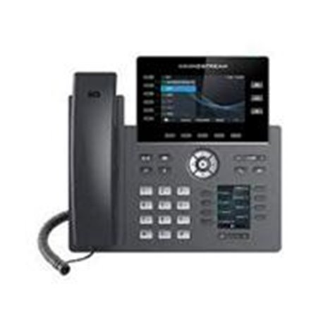 TELEFONO IP 6 LINEAS 6 CUENTAS SIP, DOS PANTALLAS A COLOR, VISTA FRONTAL INTERCAMBIABLE, FIRMWARE DUAL, GESTION CENTRALIZADA, AU