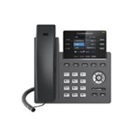 TELEFONO IP 3 CUENTAS SIP, PANTALLA A COLOR, AUDIO HD, 24 TECLAS BLF DIGITALES, SOPORTA POE, PUERTOS DE RED GIGA.