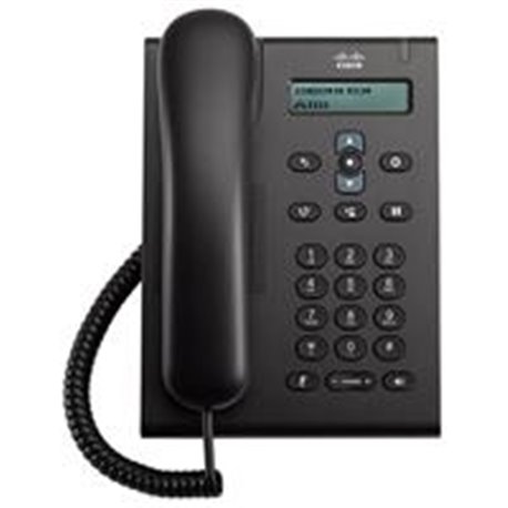 TELEFONO CISCO 3905 PROTOCOLO SIP DISPLAY COLOR NEGRO 2 PTOS 10/100
