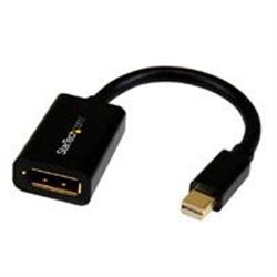 CABLE DE 0.2M ADAPTADOR DE MINI DISPLAYPORT® A DISPLAYPORT® HEMBRA - MINI DP MACHO - DP HEMBRA - MINIDP NEGRO - STARTECH.COM MOD