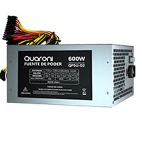 FUENTE DE PODER QUARONI 600W METALICO 24 PIN