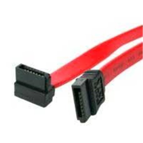 CABLE SATA 0.45M ACODADO EN ÁNGULO RECTO - ROJO - 18IN PULGADAS CABLE SERIAL ATA - STARTECH.COM MOD. SATA18RA1