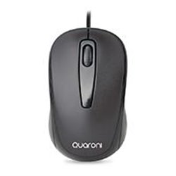 MOUSE OPTICO QUARONI ALAMBRICO COLOR NEGRO 1200 DPI