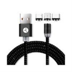 CABLE USB DE CARGA TECHZONE CON TRIPLE ENTRADA LIGHTNING, MICRO USB Y USB TIPO C