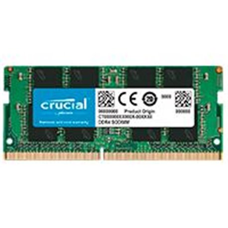 MEMORIA CRUCIAL SODIMM DDR4 16GB 3200MHZ CL22 256 PIN 1.2V P/LAPTOP