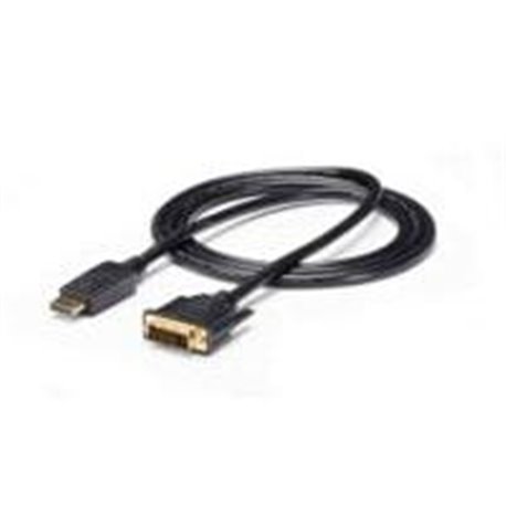 CABLE 1.8M ADAPTADOR DE VIDEO DISPLAYPORT® A DVI - CONVERTIDOR - MINI DP MACHO - DVI-D MACHO - 1920X1200 - PASIVO - NEGRO - STAR