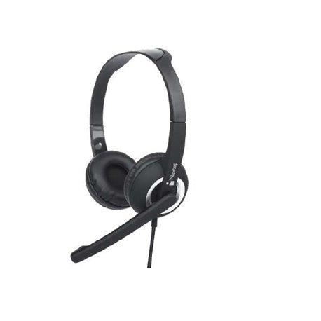 AUDIFONOS DIADEMA NEXTEP ALAMBRICO CON MICROFONO USB NEGRO NE-425