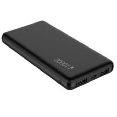 CARGADOR POWER BANK NEXTEP ULTRA LIGERA 10000 MAH 2 PUERTOS NEGRO NE-430N