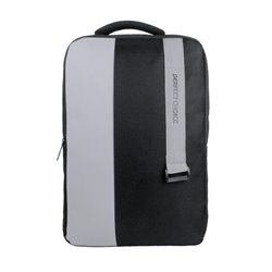 MOCHILA PERFECT CHOICE PARA LAPTOP 15.6 DE POLIURETANO CLASSY NEGRO/GRIS PC-083979