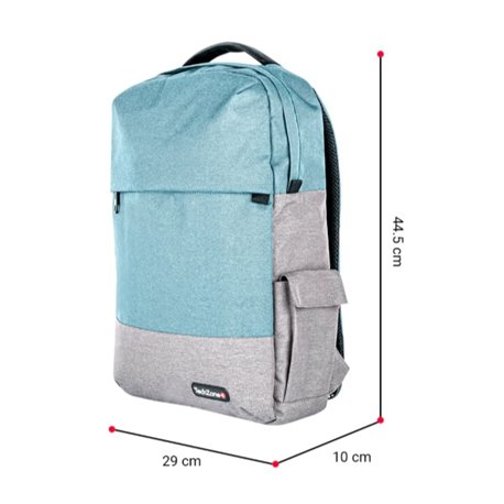 MOCHILA TECHZONE STRONG CELESTE/GRIS 15.6