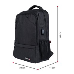 MOCHILA TECHZONE LOUD GRIS 15.6 TZ21LBP09