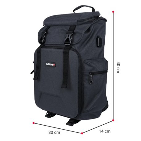 MOCHILA TECHZONE GLORY GRIS 15.6 TZ21LBP13-B