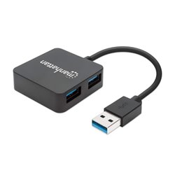 HUB MANHATTAN USB 4 PUERTOS V3.0 MINI 162296