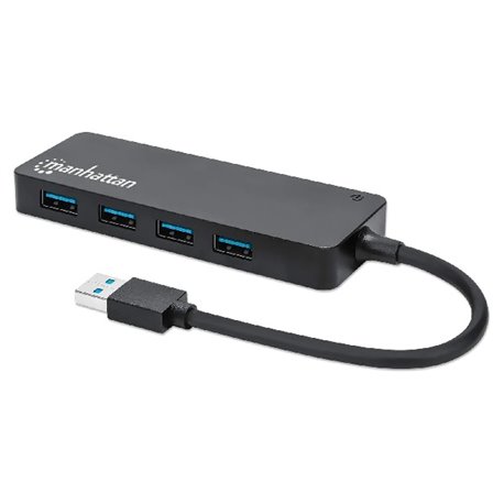 HUB MANHATTAN USB V3.0 4 PTOS AH SIN FUENTE