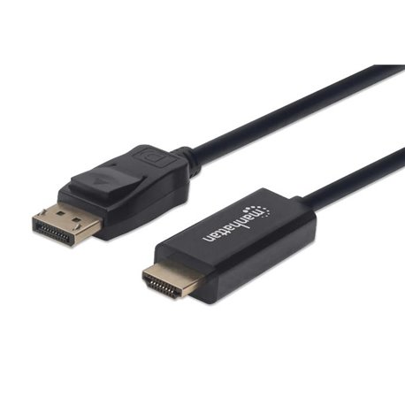CABLE MANHATTAN DISPLAYPORT HDMI M-M 4K 1M
