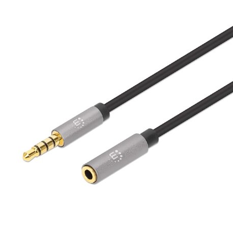 CABLE MANHATTAN DE AUDIO 3.5MM 1 MACHO A 1 HEMBRA 5M